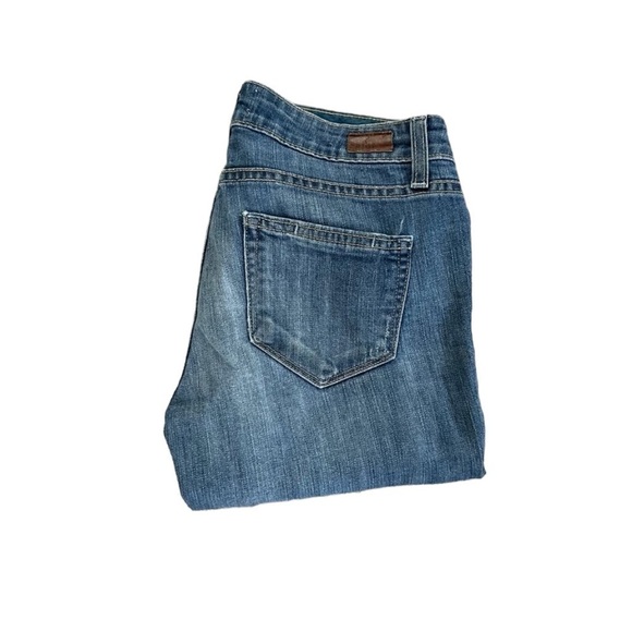 PAIGE Skyline Skinny Distressed Medium Wash Jeans Size 25 - Picture 8 of 10